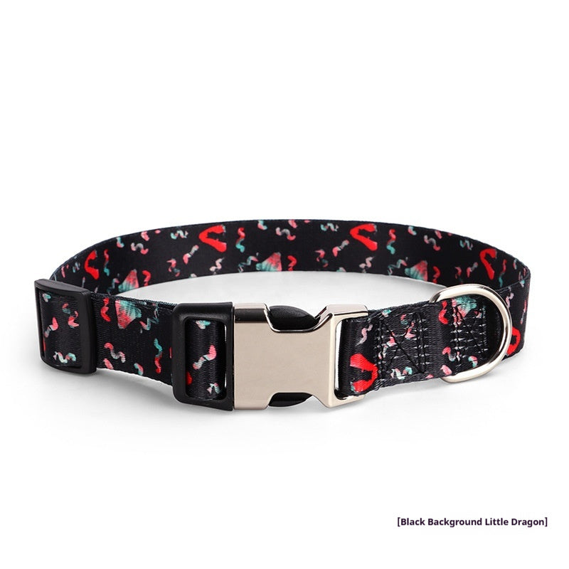 KFX-3568957 Thickened Digital-Print Pet Collar in Various Patterns and Sizes