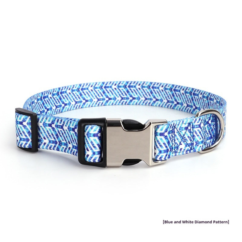 KFX-3568957 Thickened Digital-Print Pet Collar in Various Patterns and Sizes