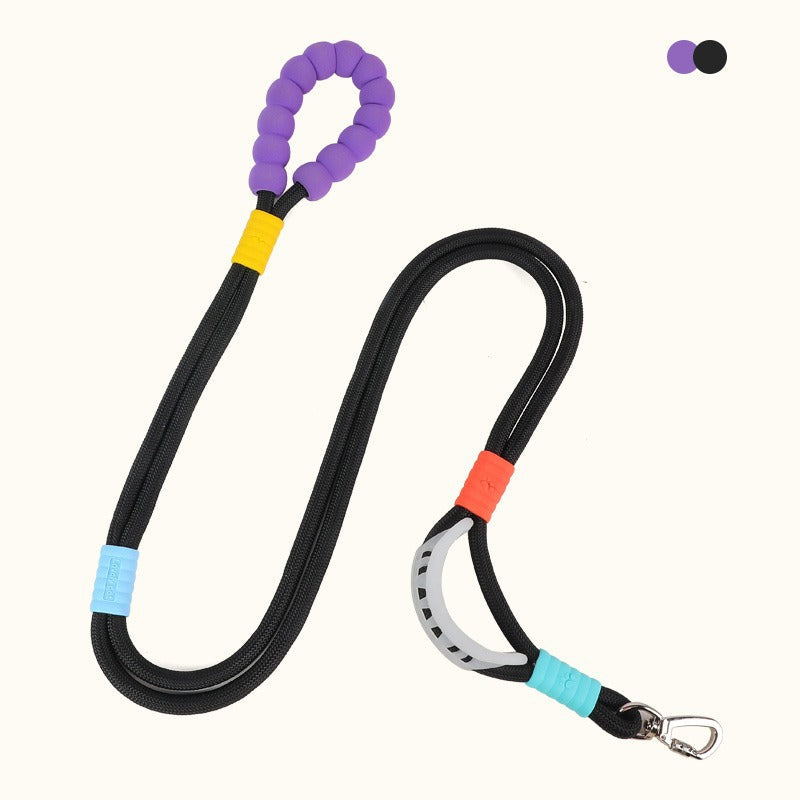 KFX-3570749 Wear-Resistant Large Dog Traction Leash in Multiple Colors