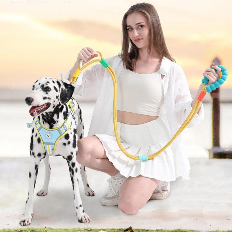 KFX-3570749 Wear-Resistant Large Dog Traction Leash in Multiple Colors