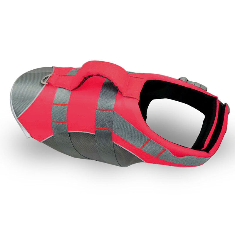 KFX-3571133 Adjustable Dog Life Jacket with Reflective Strips - Lightweight Swim Vest for Safety and Comfort