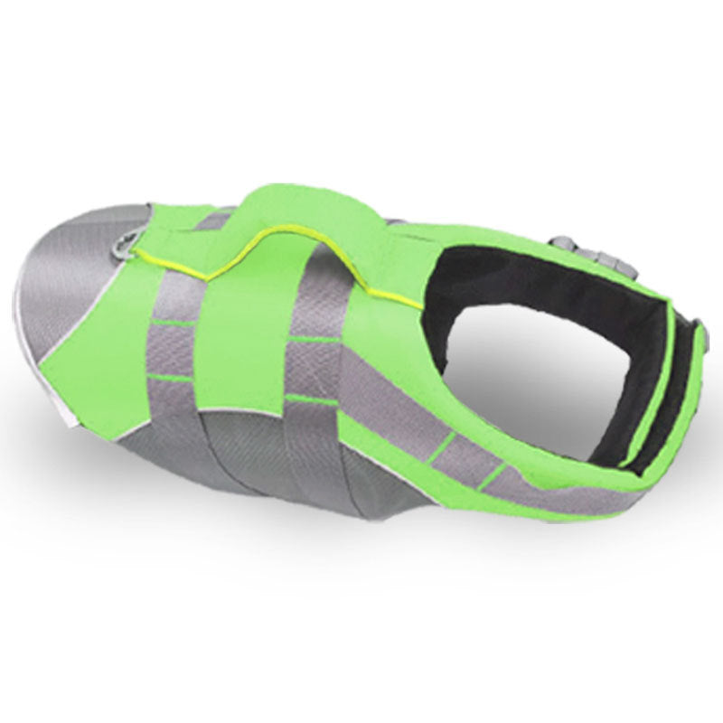 KFX-3571133 Adjustable Dog Life Jacket with Reflective Strips - Lightweight Swim Vest for Safety and Comfort