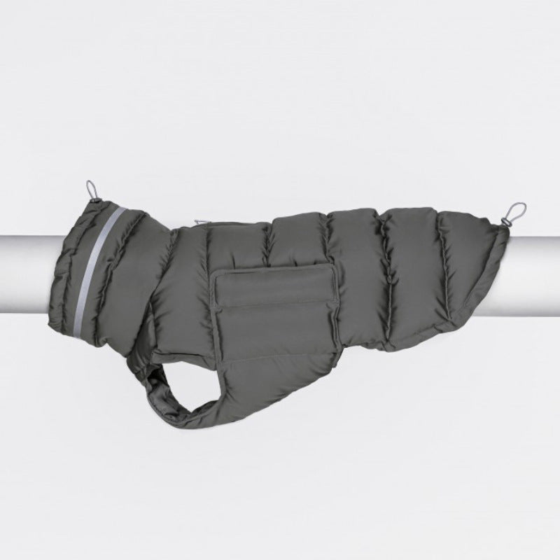 KFX-3571389 Thickened Thermal Vest for Dogs - 100% Recycled Polyester, Available in Dark Gray and Pink