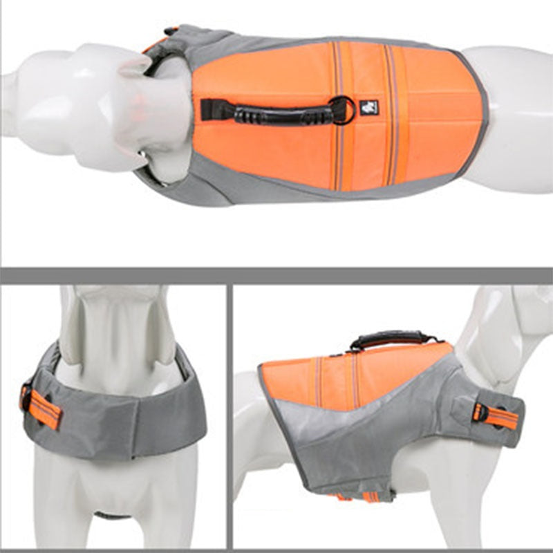 KFX-3574333 Reflective Safety Life Jacket for Dogs - High-Density Oxford Cloth, Multiple Sizes Available