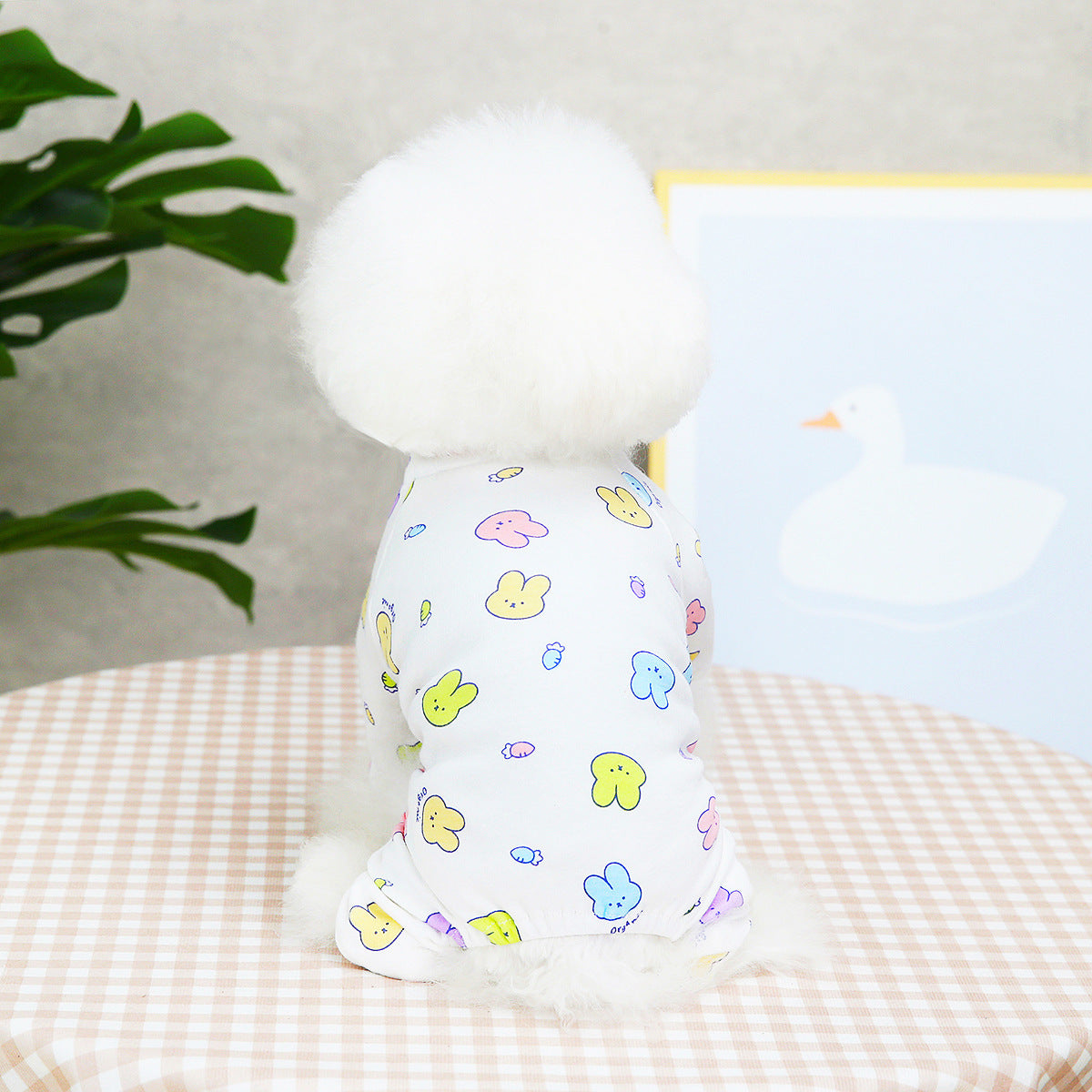 KFX-3575101 Cotton Four-Legged Dog Clothing in Rabbit and Bear Designs, Multiple Sizes Available