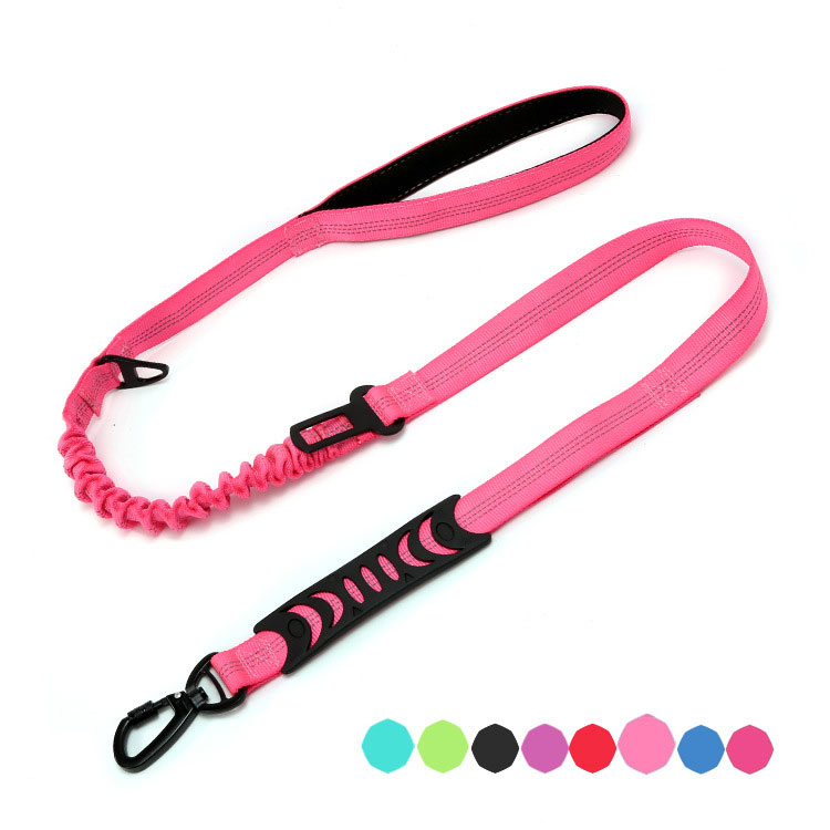 KFX-3576509 Explosion-proof Elastic Dog Leash with Reflective Design - Scalable Nylon Construction, Multiple Color Options