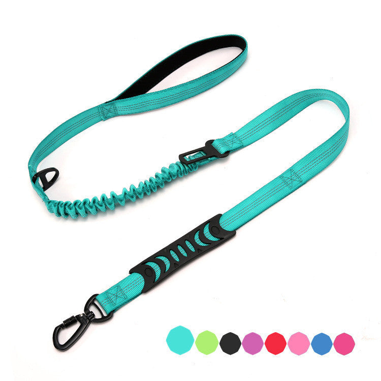 KFX-3576509 Explosion-proof Elastic Dog Leash with Reflective Design - Scalable Nylon Construction, Multiple Color Options