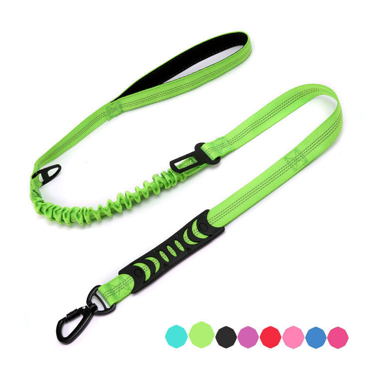 KFX-3576509 Explosion-proof Elastic Dog Leash with Reflective Design - Scalable Nylon Construction, Multiple Color Options