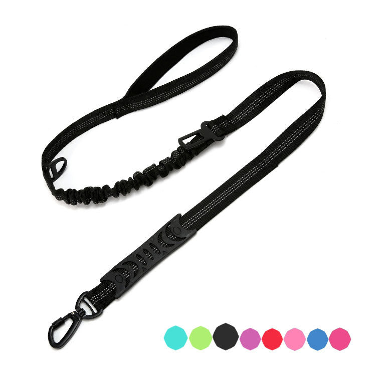 KFX-3576509 Explosion-proof Elastic Dog Leash with Reflective Design - Scalable Nylon Construction, Multiple Color Options