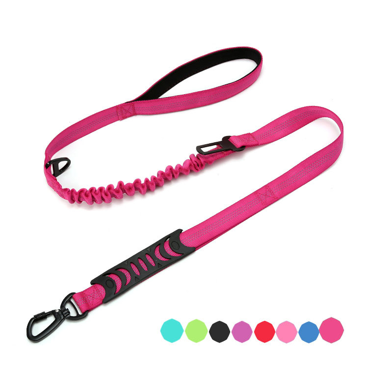 KFX-3576509 Explosion-proof Elastic Dog Leash with Reflective Design - Scalable Nylon Construction, Multiple Color Options