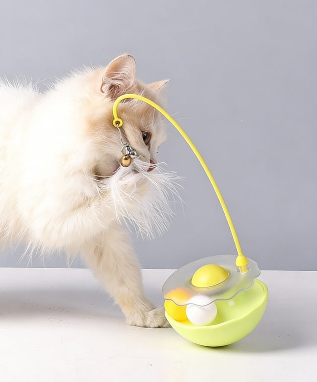 KFX-3577533 Inverted-Stand Mint Ball Toy with Bell for Cat Entertainment and Boredom Relief