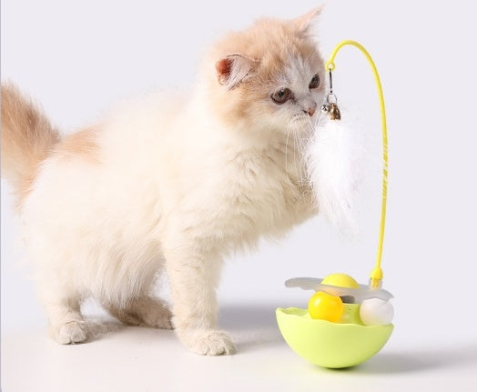 KFX-3577533 Inverted-Stand Mint Ball Toy with Bell for Cat Entertainment and Boredom Relief