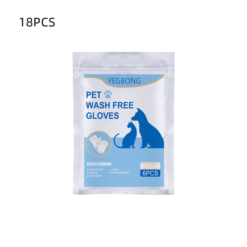 KFX-3578301 Pet Disposable Gloves - 6 Pack Non-woven Aluminum Foil Design, Ideal for Cat Care