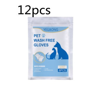 KFX-3578301 Pet Disposable Gloves - 6 Pack Non-woven Aluminum Foil Design, Ideal for Cat Care