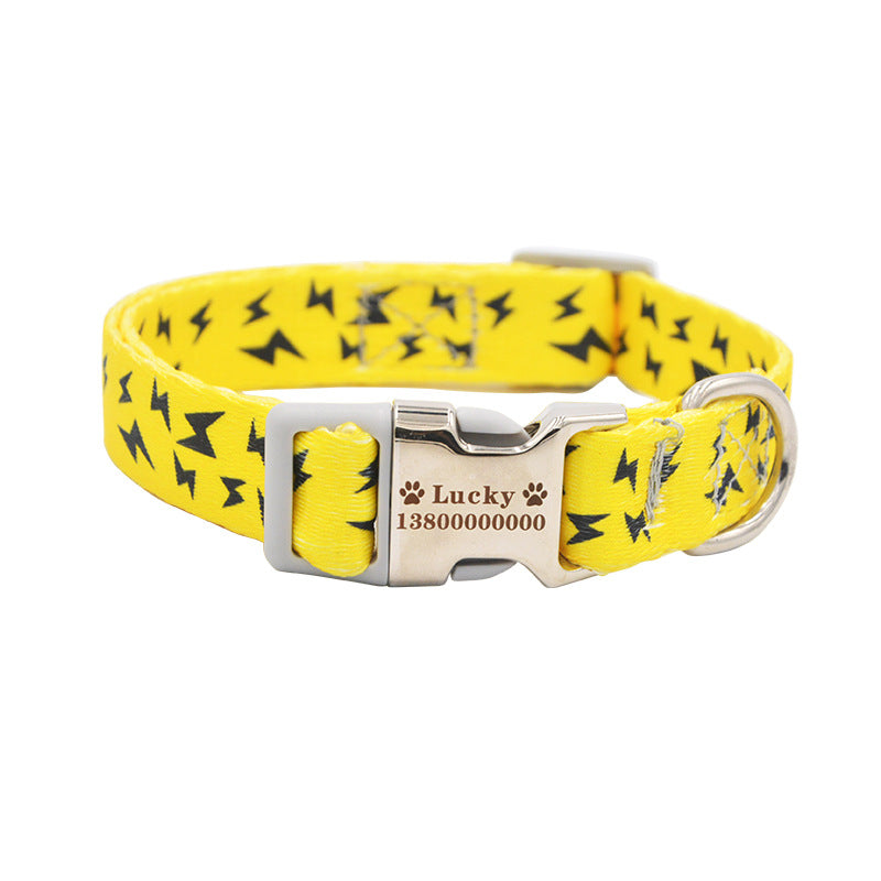 KFX-3584317 Customizable Dog Collar with Adjustable Sizing for Small to Large Dogs