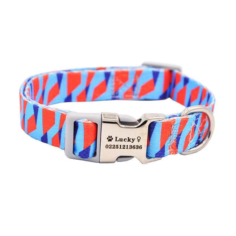 KFX-3584317 Customizable Dog Collar with Adjustable Sizing for Small to Large Dogs