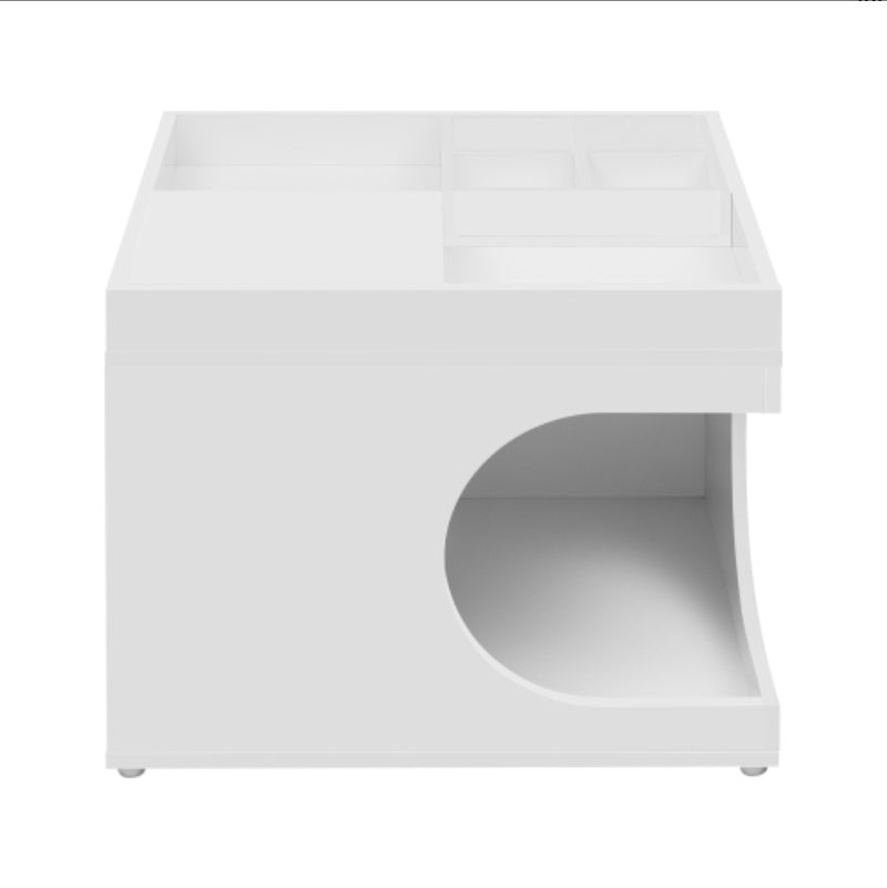 KFX-3591869 Multi-Functional Cat Station with Hidden Bed and Modular Storage Solutions