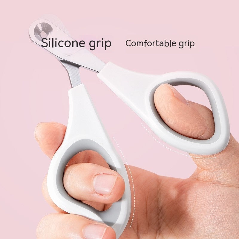 KFX-3591997 Cat Nail Clippers with Anti-Bleeding Design – Round Tip Nail Scissors for Small and Medium Cats