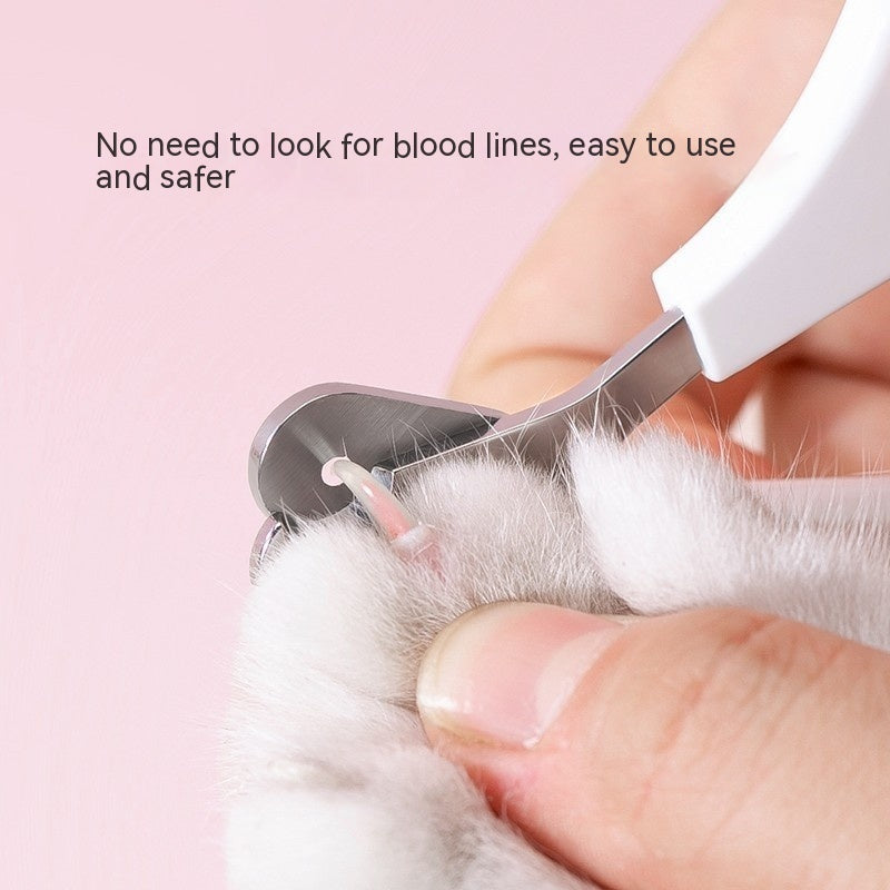 KFX-3591997 Cat Nail Clippers with Anti-Bleeding Design – Round Tip Nail Scissors for Small and Medium Cats