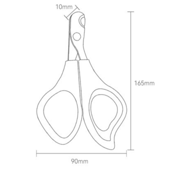 KFX-3591997 Cat Nail Clippers with Anti-Bleeding Design – Round Tip Nail Scissors for Small and Medium Cats