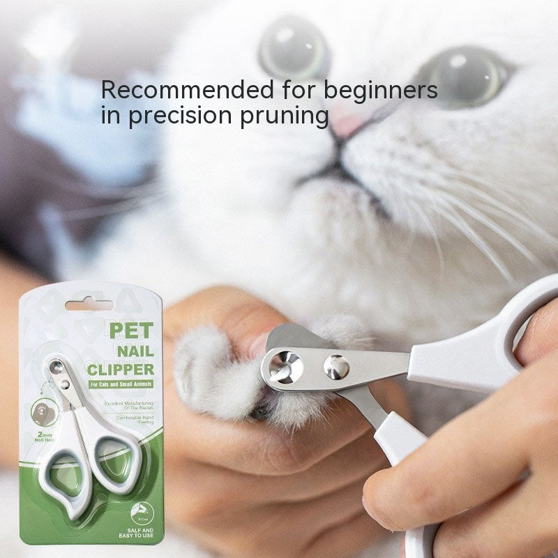 KFX-3591997 Cat Nail Clippers with Anti-Bleeding Design – Round Tip Nail Scissors for Small and Medium Cats
