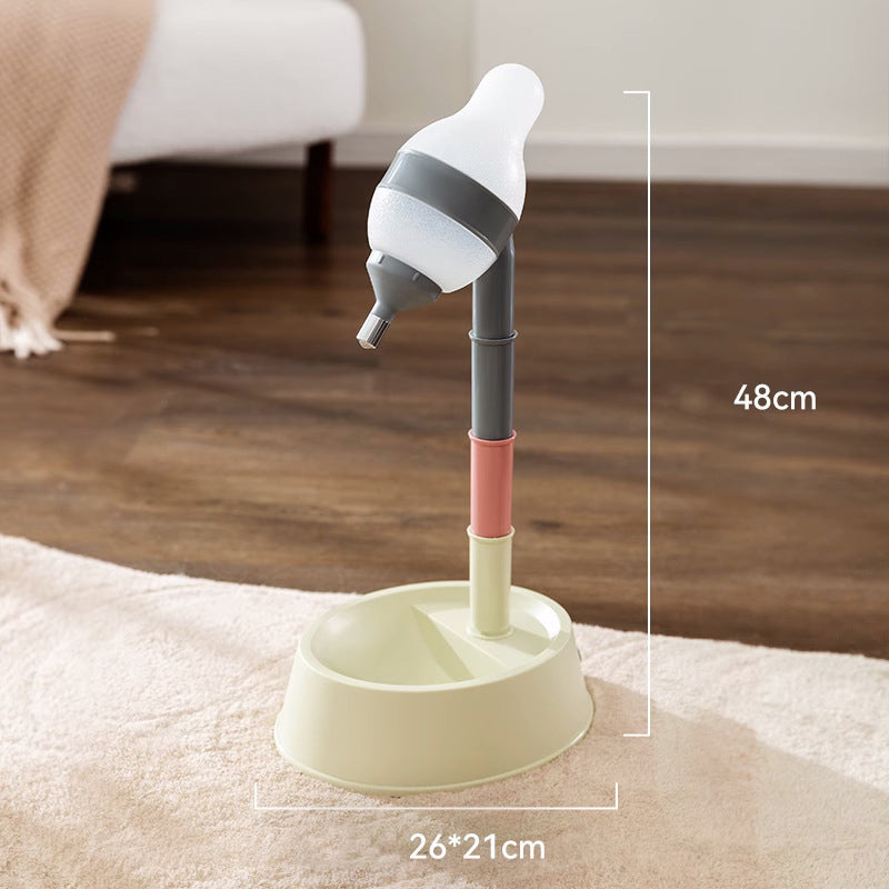 KFX-3592381 Height Adjustable Pet Water Dispenser with Detachable Bowl and Stable Drinking Nozzle