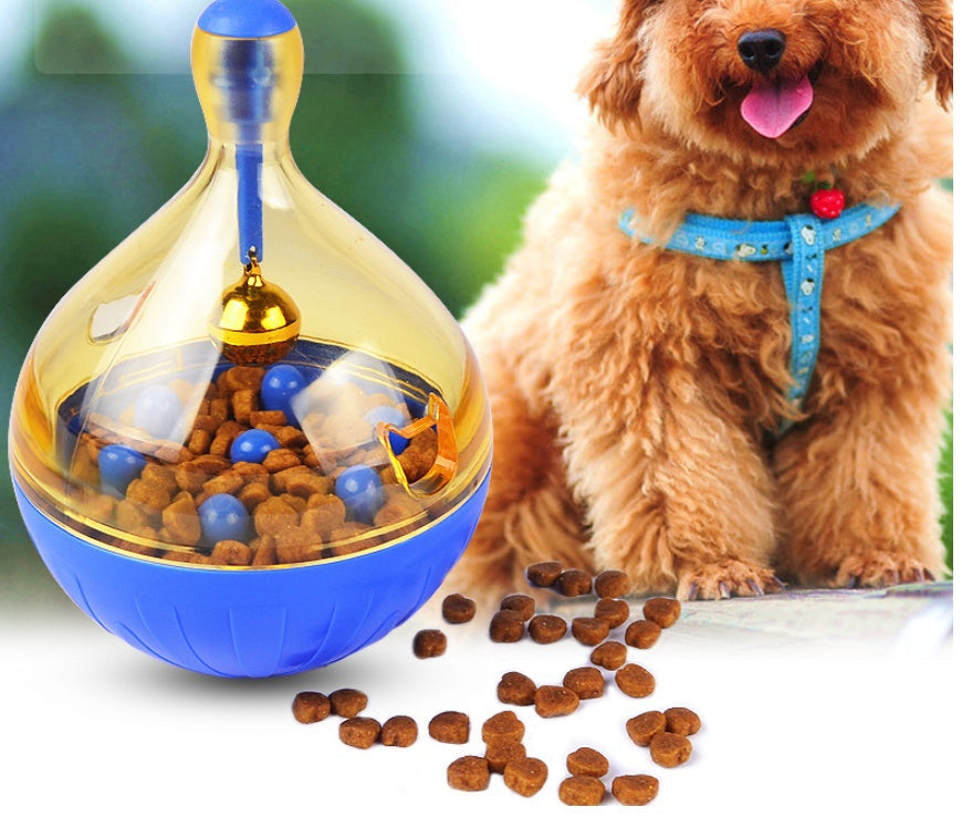 KFX-3597757 Interactive Tumbler Food Leaker Ball for Small to Medium Dogs – Bright Colors, Bite Resistant, Includes Bells