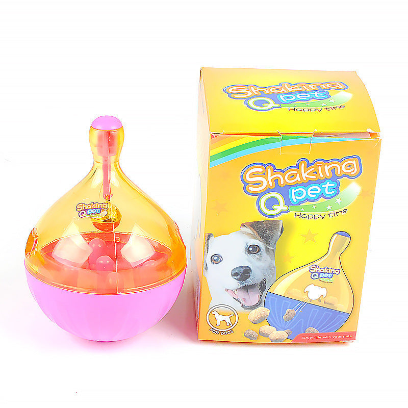 KFX-3597757 Interactive Tumbler Food Leaker Ball for Small to Medium Dogs – Bright Colors, Bite Resistant, Includes Bells