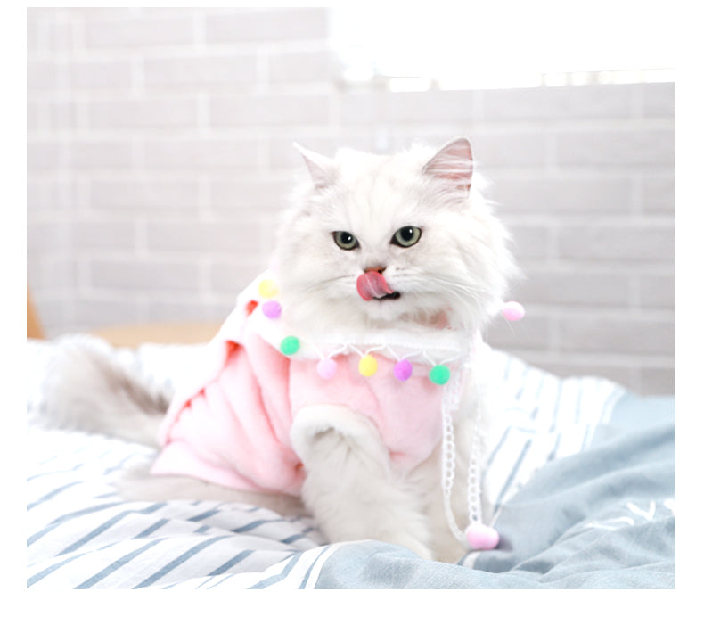 KFX-3598141 Cute Polyester Pet Clothing with Tassels - Princess Style Options Available