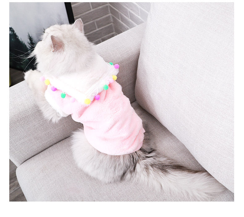 KFX-3598141 Cute Polyester Pet Clothing with Tassels - Princess Style Options Available