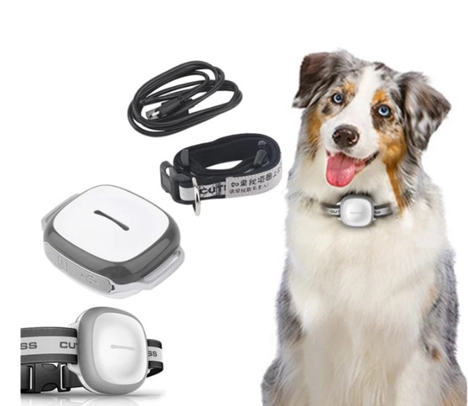 KFX-3605181 GPS Pet Tracker with Vibration and Alarm Features, Waterproof Design, USB Rechargeable Battery
