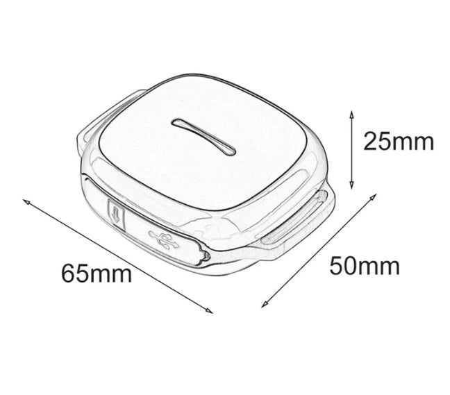 KFX-3605181 GPS Pet Tracker with Vibration and Alarm Features, Waterproof Design, USB Rechargeable Battery