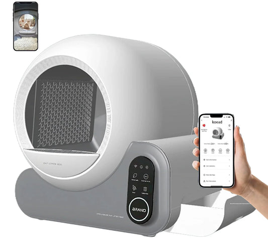 KFX-360531 Automatic Self-Cleaning 70L Cat Litter Box with App Control and Odor Control Features