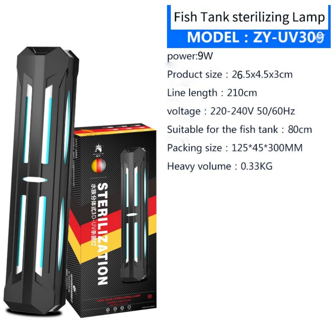 KFX-3608765 Aquarium Timing Sterilizing Lamp with Triple Waterproof Layers for Stable Water Quality