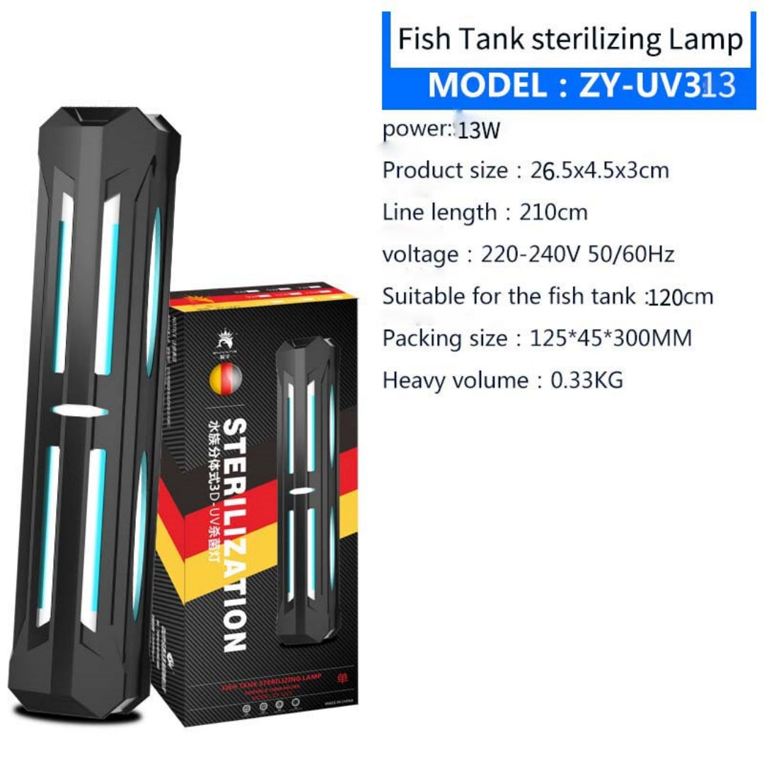 KFX-3608765 Aquarium Timing Sterilizing Lamp with Triple Waterproof Layers for Stable Water Quality