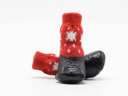 KFX-3612093 Classic Waterproof Socks for Pets - Cotton Material for All-Weather Comfort