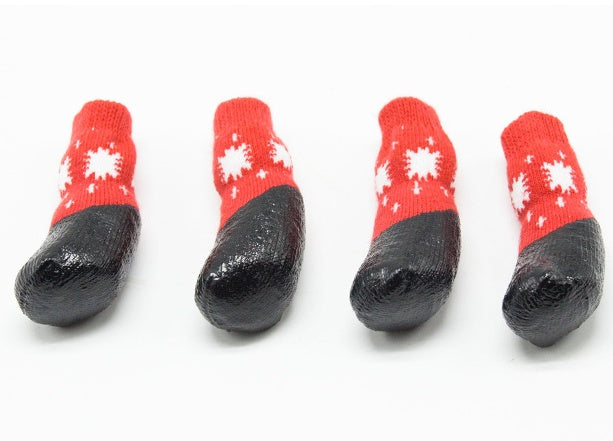 KFX-3612093 Classic Waterproof Socks for Pets - Cotton Material for All-Weather Comfort