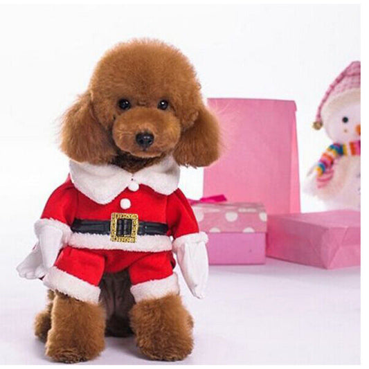 KFX-3613629 Three-Dimensional Christmas Suit with Hat for Dogs