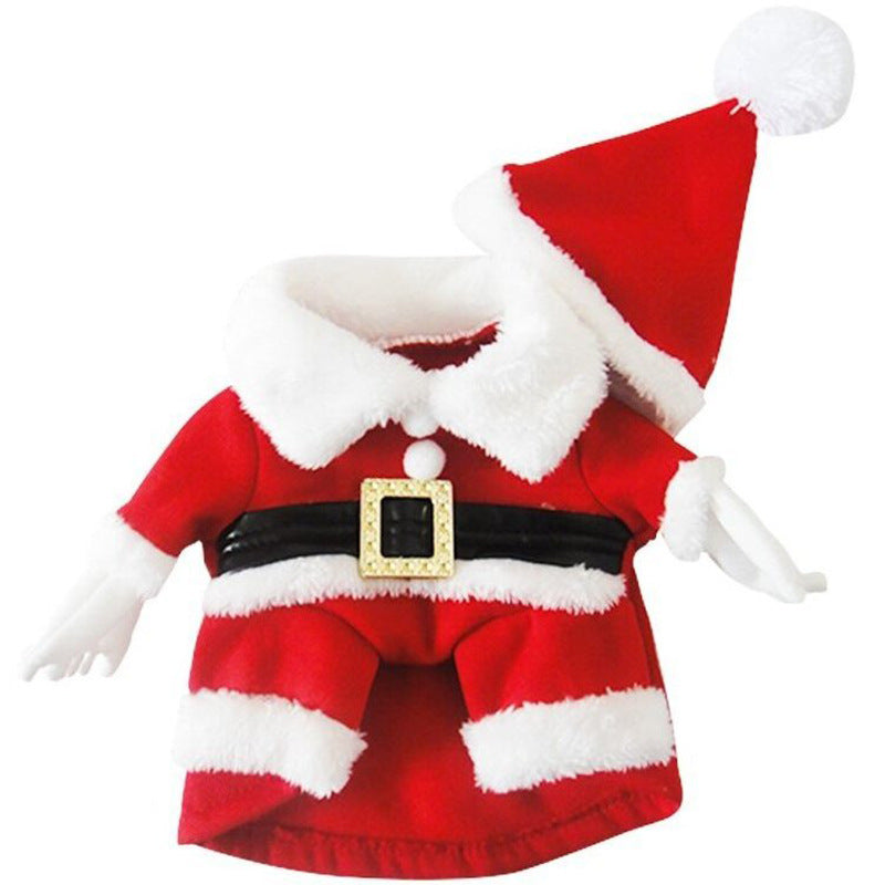 KFX-3613629 Three-Dimensional Christmas Suit with Hat for Dogs