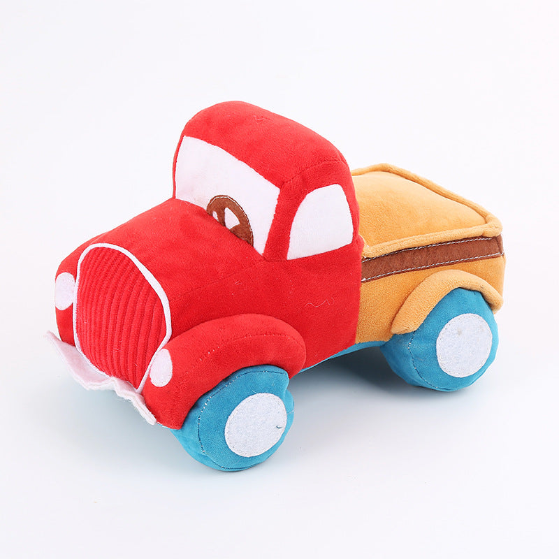 KFX-3614909 Plush Interactive Car Toy for Dogs with Sound and Tooth Grinding Features