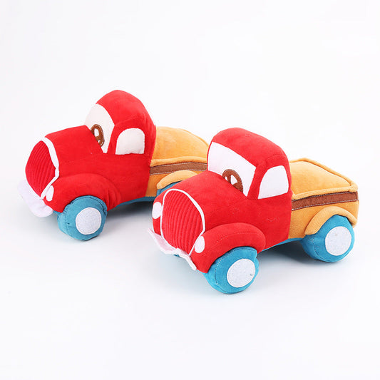 KFX-3614909 Plush Interactive Car Toy for Dogs with Sound and Tooth Grinding Features