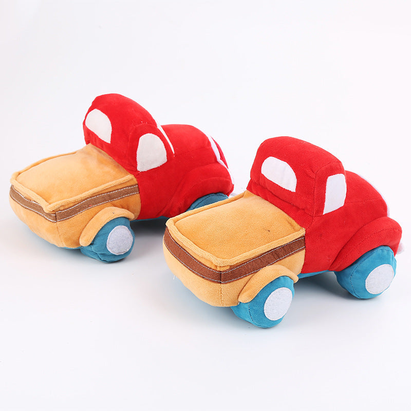 KFX-3614909 Plush Interactive Car Toy for Dogs with Sound and Tooth Grinding Features