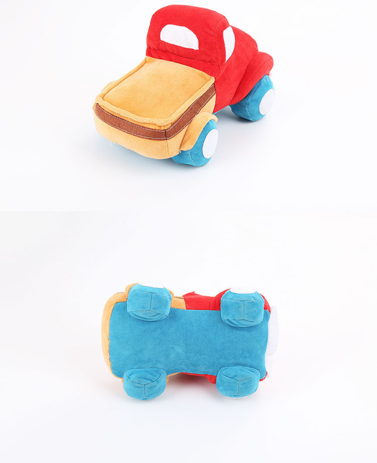 KFX-3614909 Plush Interactive Car Toy for Dogs with Sound and Tooth Grinding Features