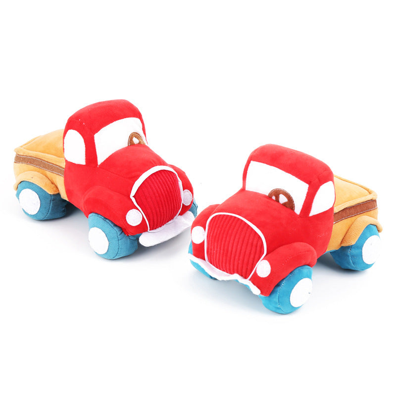 KFX-3614909 Plush Interactive Car Toy for Dogs with Sound and Tooth Grinding Features