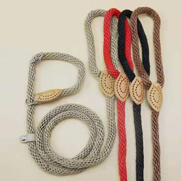 KFX-3615037 Hemp Rope Training Dog Leash with Wear-Resistant Design