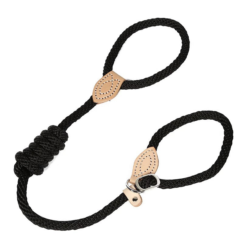 KFX-3615037 Hemp Rope Training Dog Leash with Wear-Resistant Design