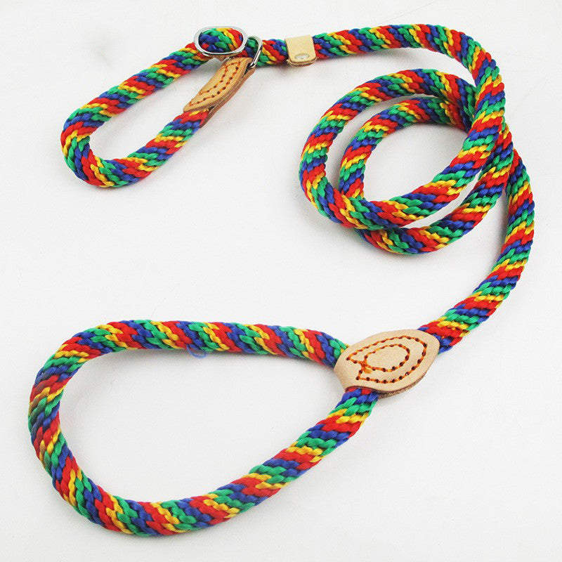 KFX-3615037 Hemp Rope Training Dog Leash with Wear-Resistant Design