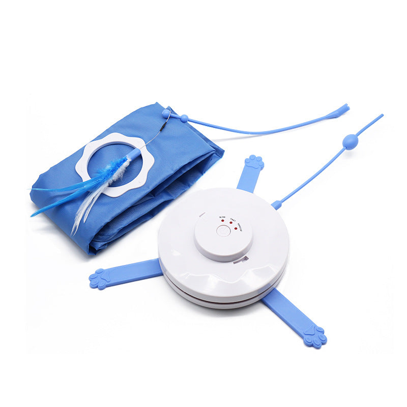 KFX-3616061 Automatic Cat Toy - Timing Sound Toy for Pets, Blue and Red, 150x58mm