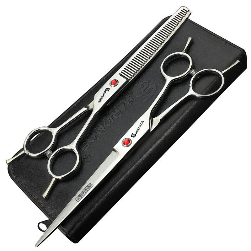 KFX-3616829 Professional Dog Grooming Shears - 19cm, 440C Material, For Precision Pet Care