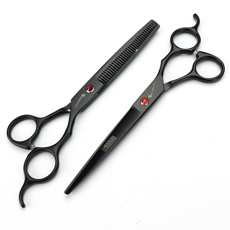KFX-3616829 Professional Dog Grooming Shears - 19cm, 440C Material, For Precision Pet Care